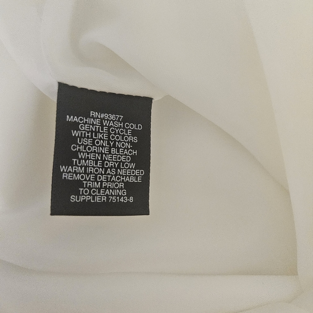 NWT Liz Claiborne White Belted Pencil Skirt - Picture 6 of 6